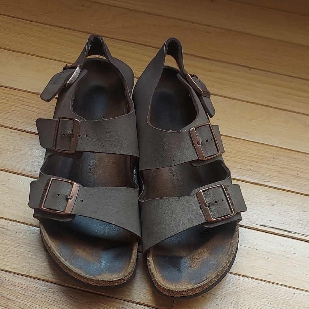 Birkenstock Brown Buckle Sandals